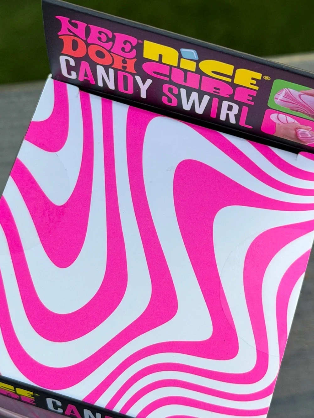 RARE NeeDoh Pink/White Candy Swirl Nice Cube•Authentic Schylling•Brand NEW!
